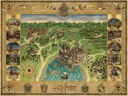 233591 harry potter mapa bradavic 1500 dilku