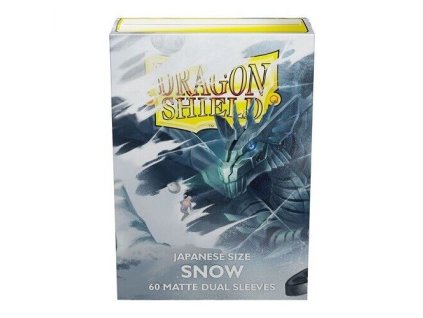 Dragon Shield Japanese size Dual Matte Sleeves Snow 'Nirin' (60 Obalů) (1)