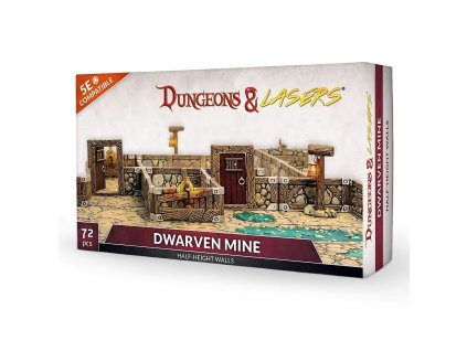 86574 dungeons lasers dwarven mine half height walls