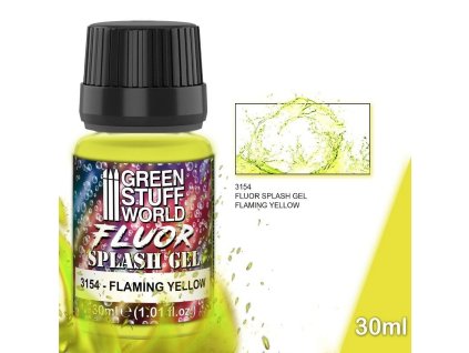 89427 green stuff world splash gel flaming yellow