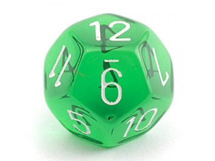 Kostka k12 průsvitná (Barva červená)