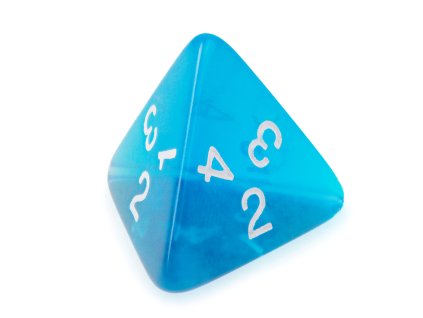 Kostka k4 průsvitná (Barva červená)