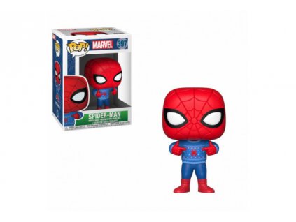 25606 1 marvel funko figurka holiday spider man bobble head