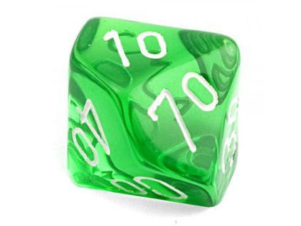 Procentová kostka průsvitná (Barva červená)