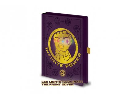 25654 1 avengers a5 led zapisnik infinity gauntlet