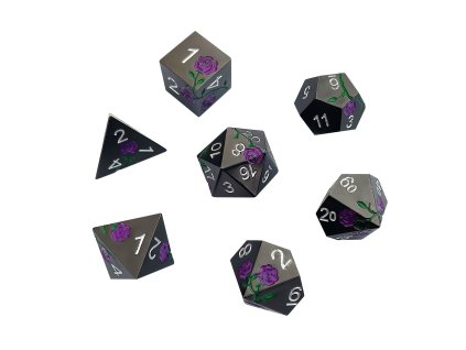 86553 sada kovovych kostek purple rose cerne