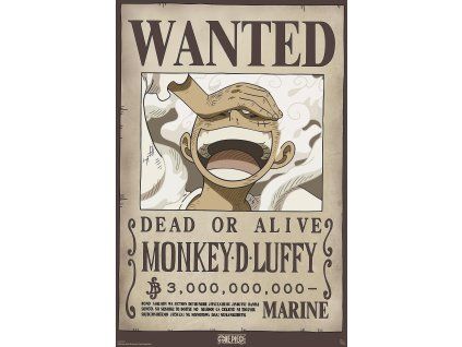 plakat one piece wanted luffy wano 6638ecea8787f