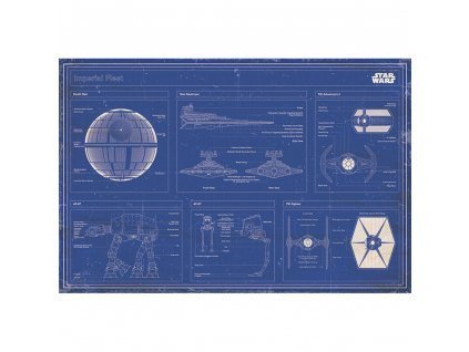 42502 star wars plakat imperial fleet