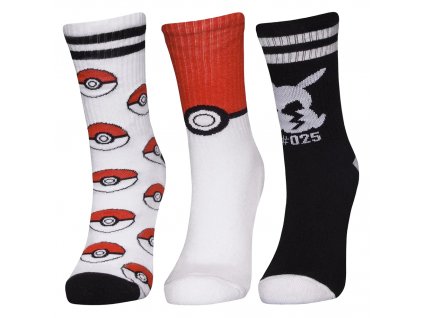 Pokémon set třech párů ponožek Sport