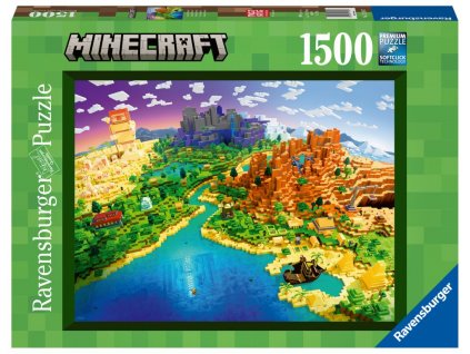 50695 minecraft puzzle svet minecraftu 1500 dilku