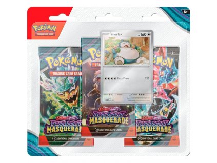 pokemon sv06 twilight masquerade 3 pack blister en snorlax