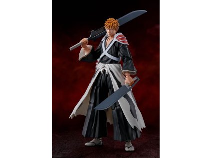 99795 bleach thousand year blood war s h figuarts action figure ichigo kurosaki dual zangetsu 16 cm