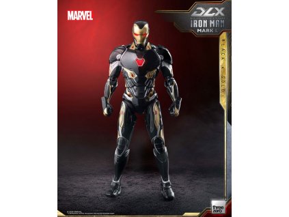 99780 infinity saga dlx action figure 1 12 iron man mark 50 black x gold 17 cm