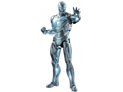 100406 avengers endgame diecast action figure 1 6 iron man mark lxxxv holographic version 2022 toy fair exclusive 33 cm