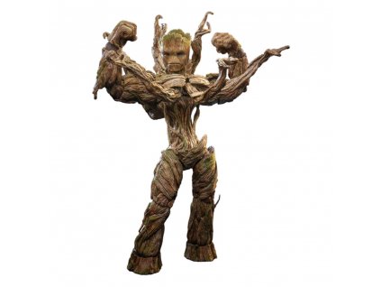 100529 guardians of the galaxy vol 3 movie masterpiece action figure 1 6 groot deluxe version 32 cm