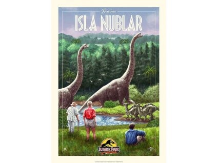 102833 jurassic park art print 30th anniversary edition limited isla nublar edition 42 x 30 cm