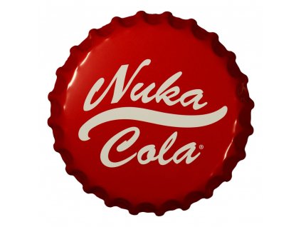 104660 fallout tin sign nuka cola bottle cap