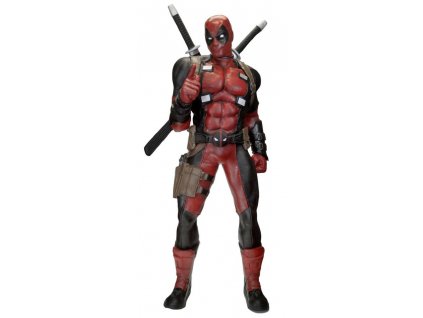 104771 marvel classics life size statue deadpool foam rubber latex 185 cm