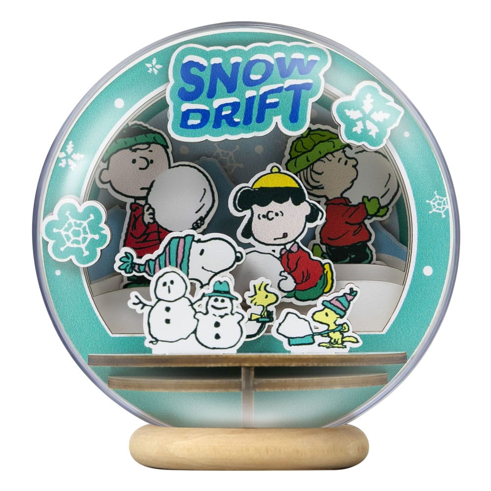Pantasy Peanuts Puremind Model Kit Wooden Theater Globe Snow Drift