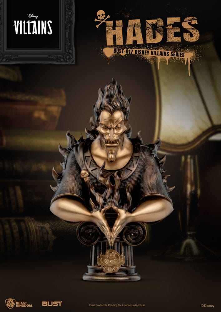 Beast Kingdom Toys Disney Villains Series PVC Bust Hades 16 cm