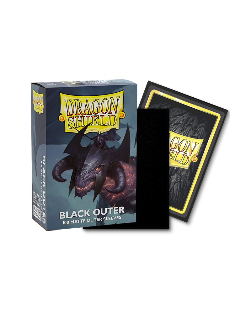 Arcane Tinmen Dragon Shield - obaly na karty - Standart Size Outer Sleeves "Matte Black" (100 ks)