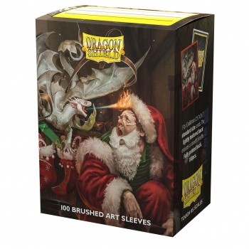 Dragon Shield Brushed Art Sleeves - Christmas Dragon 2021 (100 Obalů)