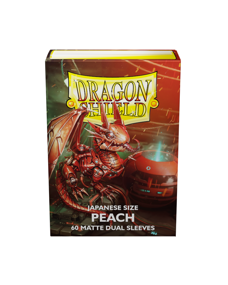 Dragon Shield Japanese size - Dual Matte Sleeves - Peach Piip (60 Obalů)