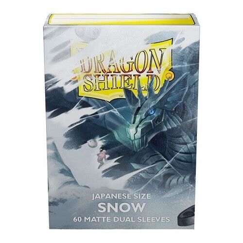 Arcane Tinmen Dragon Shield Japanese size - Dual Matte Sleeves - Snow 'Nirin' (60 Obalů)