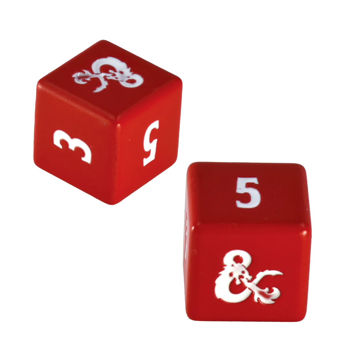 Ultra Pro Dungeons & Dragons - kostky - Heavy Metal Red and White D6 Dice Set