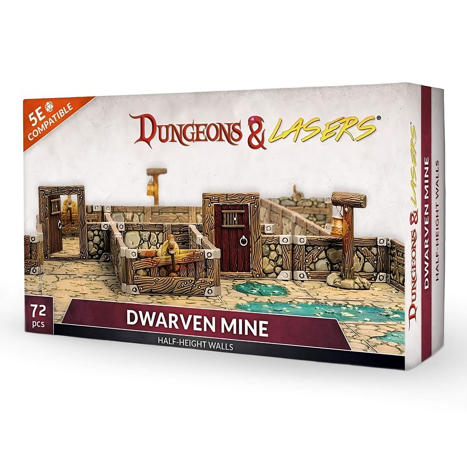 Archon Studio Dungeons & Lasers: Dwarven Mine Half-Height Walls