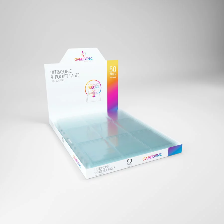 Gamegenic Ultrasonic 9-Pocket Top-Loading Pages (Clear)
