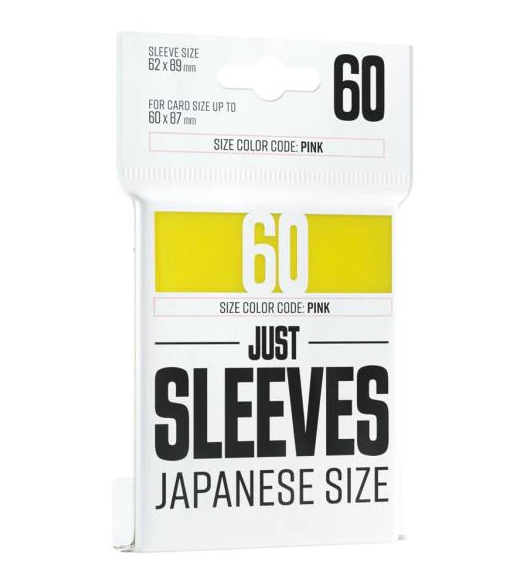 Gamegenic Just Sleeves - Japanese Size Yellow (60 obalů)