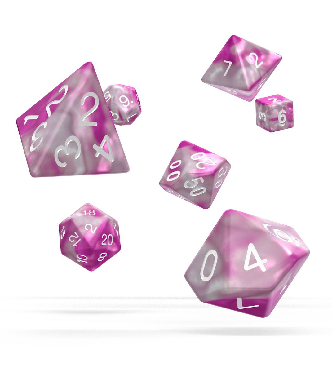 Oakie Doakie Dice - kostky - RPG Set Gemidice - Magnolia (7 ks)