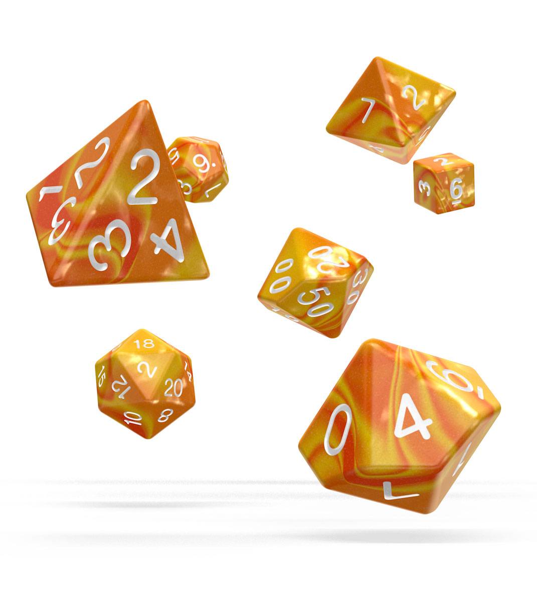 Oakie Doakie Dice - kostky - RPG Set Gemidice - Sunstone (7 ks)