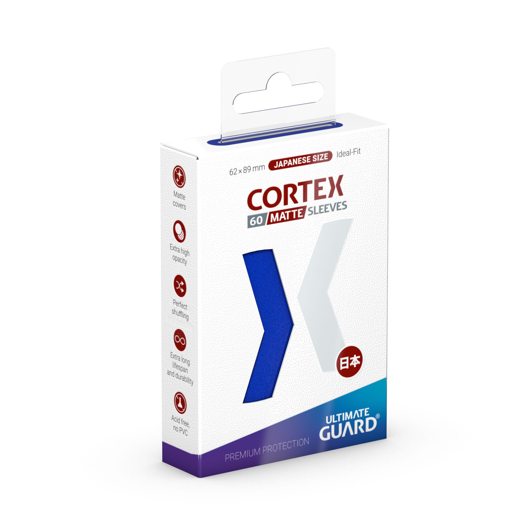 Ultimate Guard - obaly na karty - Cortex Sleeves Japanese Size Matte Blue (60)