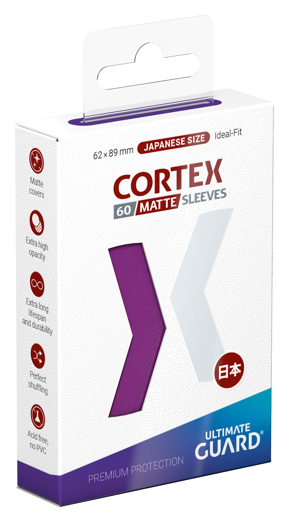 Ultimate Guard Cortex Sleeves Matte Japanese Size (60) - Purple