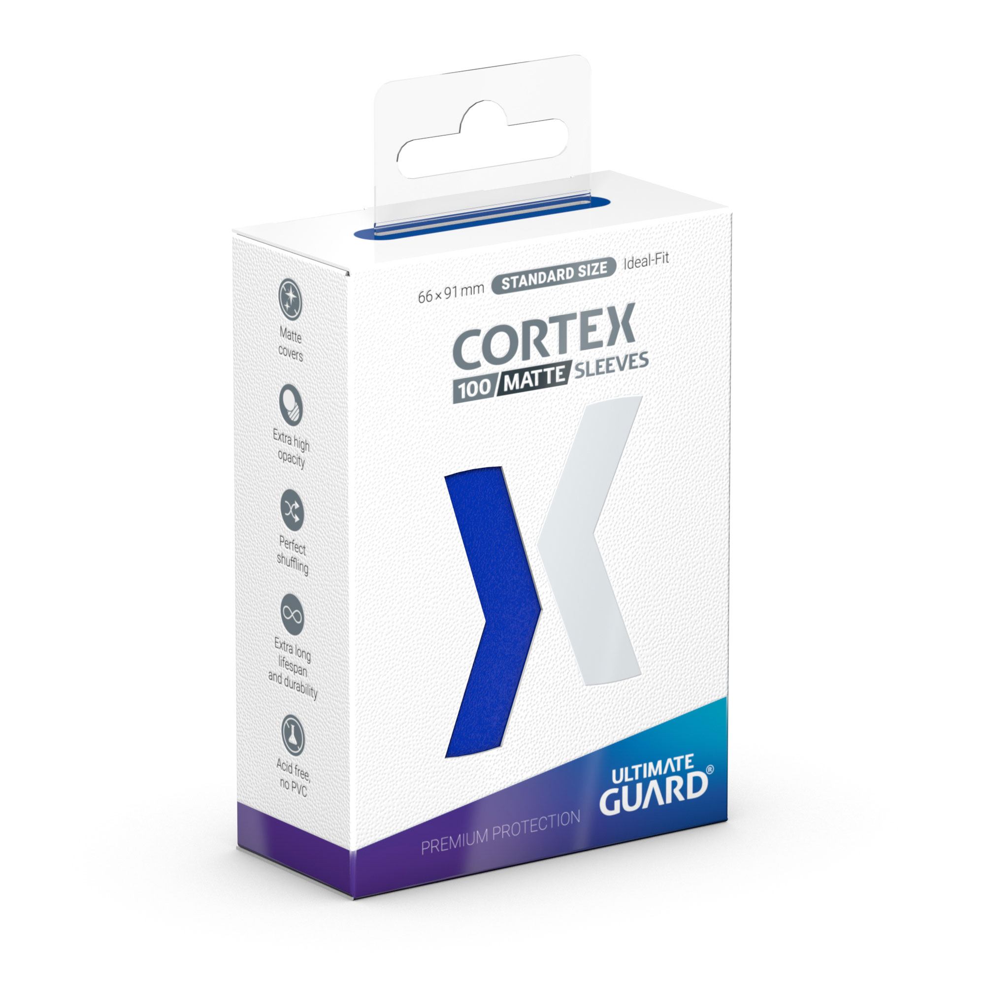 Ultimate Guard - obaly na karty - Cortex Sleeves Standard Size Matte Blue (100)