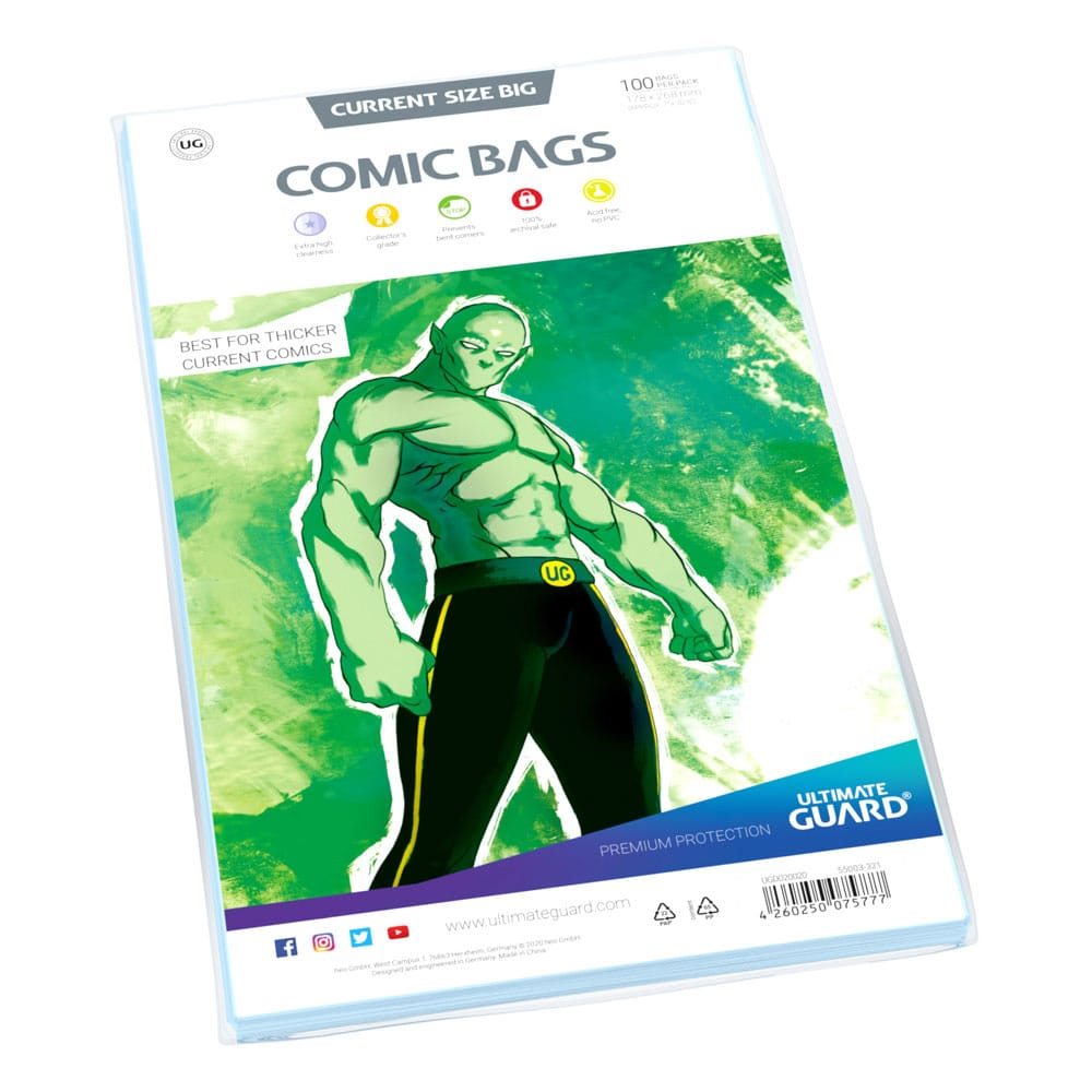 Ultimate Guard - ochrana komiksů - Comic Bags Big Current Size (100 ks)