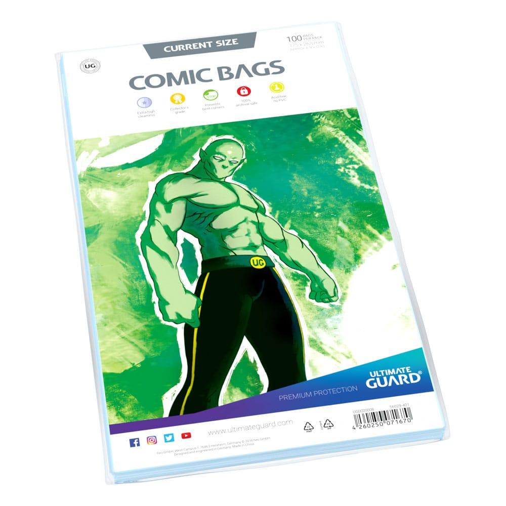 Ultimate Guard - ochrana komiksů - Comic Bags Current Size (100 ks)