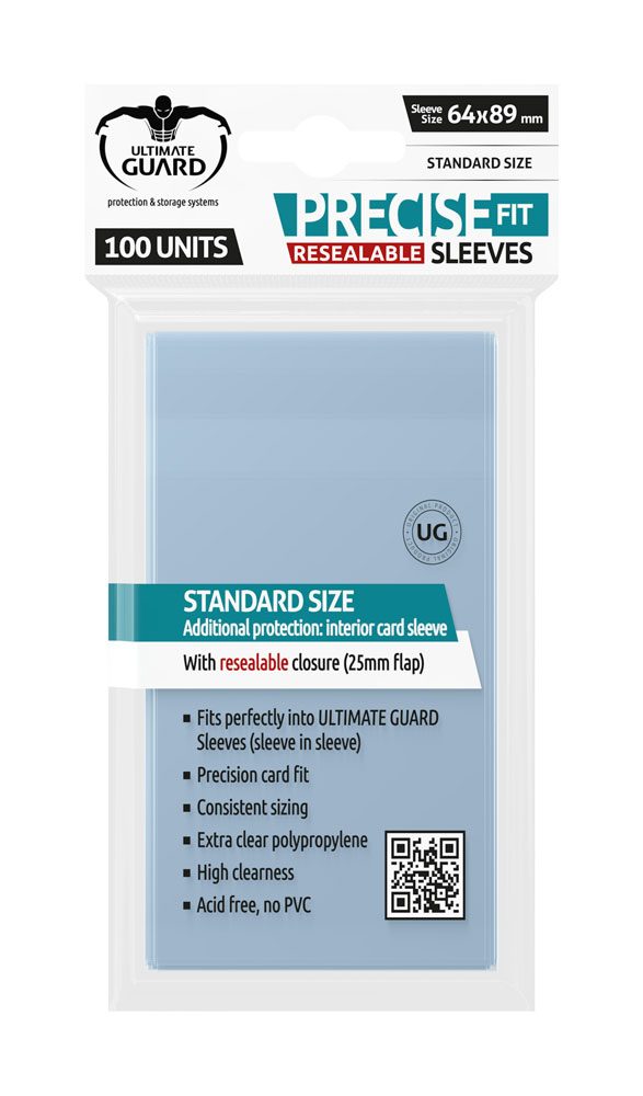 Ultimate Guard Precise-Fit obaly Resealable Standard Size Transparent (100 kusů))