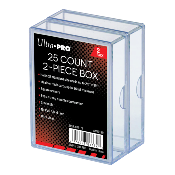 Ultra Pro - krabička na karty - 2-Piece Storage Box for 25 Cards (Clear)