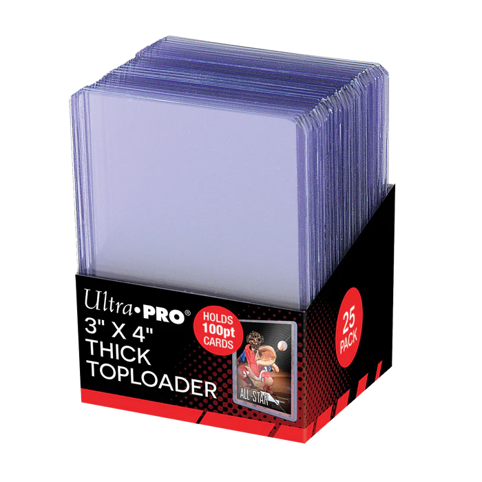 Ultra Pro - obaly na karty - 3" x 4" Clear Thick 100PT Toploaders (25 ks)