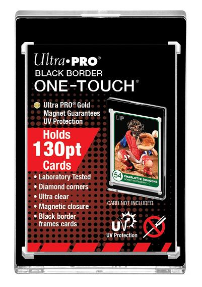 Ultra Pro - pouzdro na karty - 130PT Black Border UV ONE-TOUCH Magnetic Holder (1 ks)