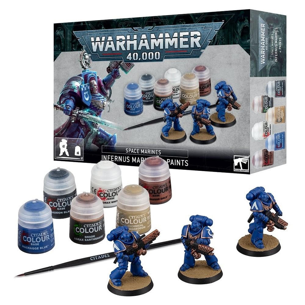 Games Workshop Warhammer 40000: Space Marines - Infernus Marines + Paints Set