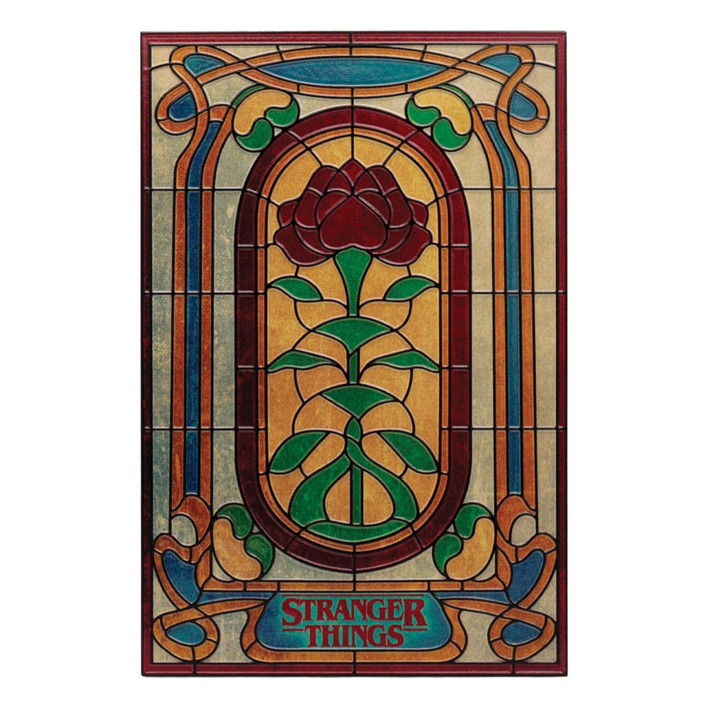 FaNaTtiK Stranger Things Resin Plaque Creel House Stained Glass Window