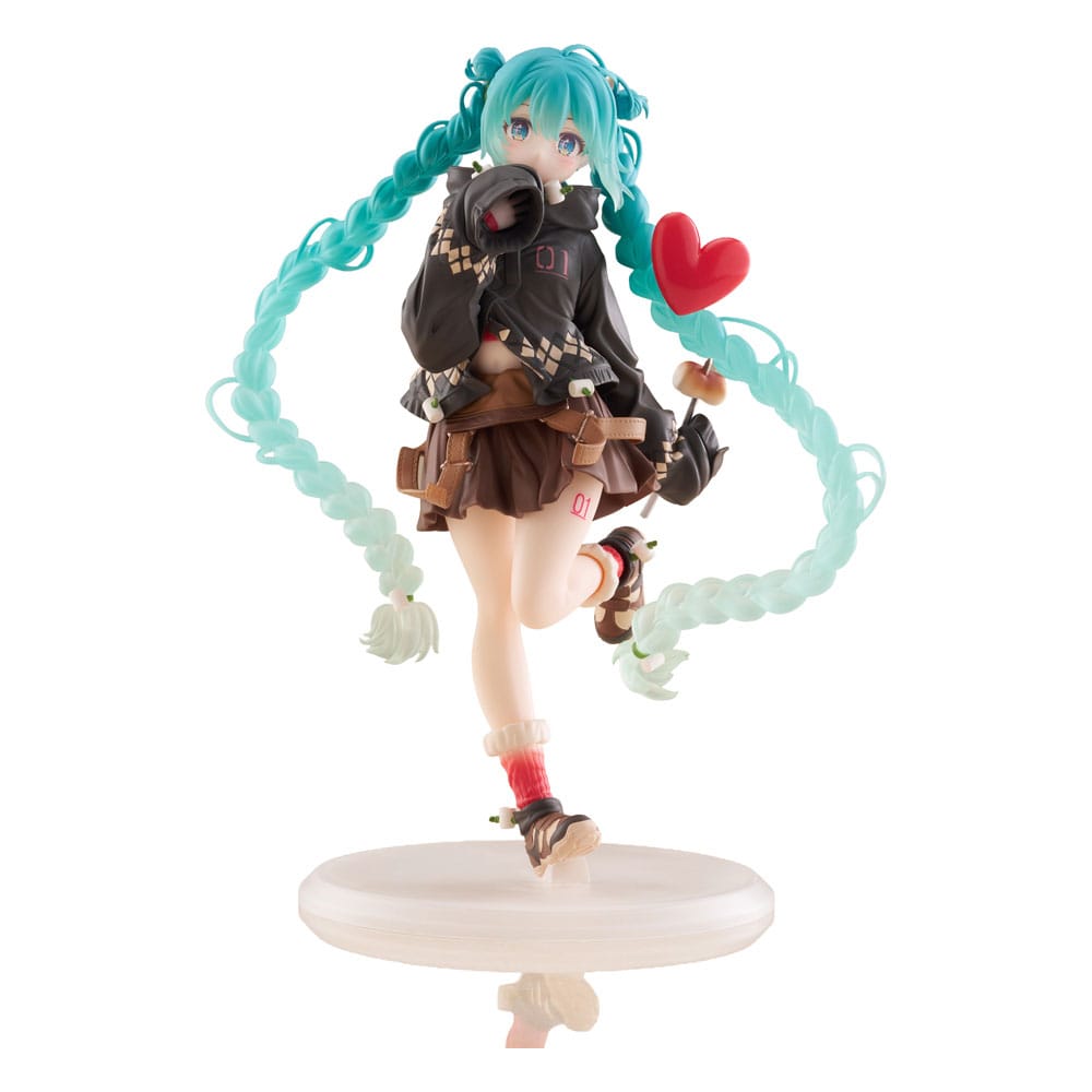 Taito Prize Hatsune Miku PVC soška Hatsune Fashion Outdoor Spring Ver. 18 cm