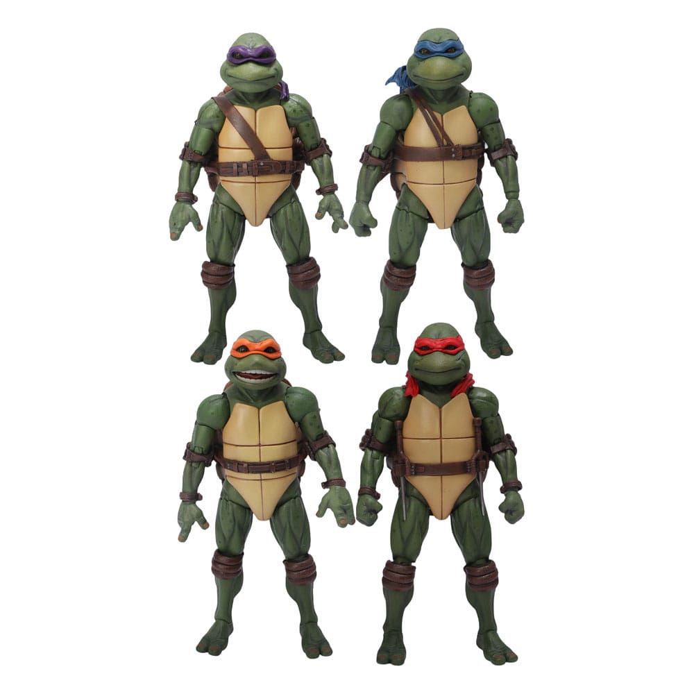 Mezco Toys Teenage Mutant Ninja Turtles figurky box set 1/12 Teenage Mutant Ninja Turtles (1990 Movie) 15 cm