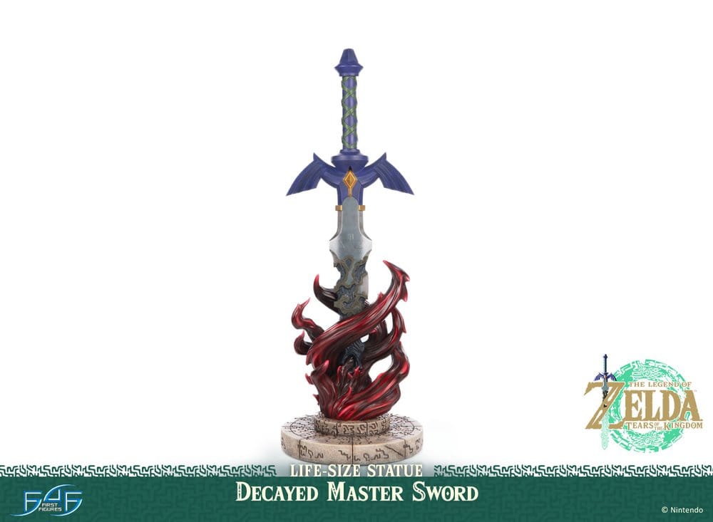 First 4 Figures The Legend of Zelda: Tears of the Kingdom Life Size soška 1/1 Decayed Master Sword 71 cm