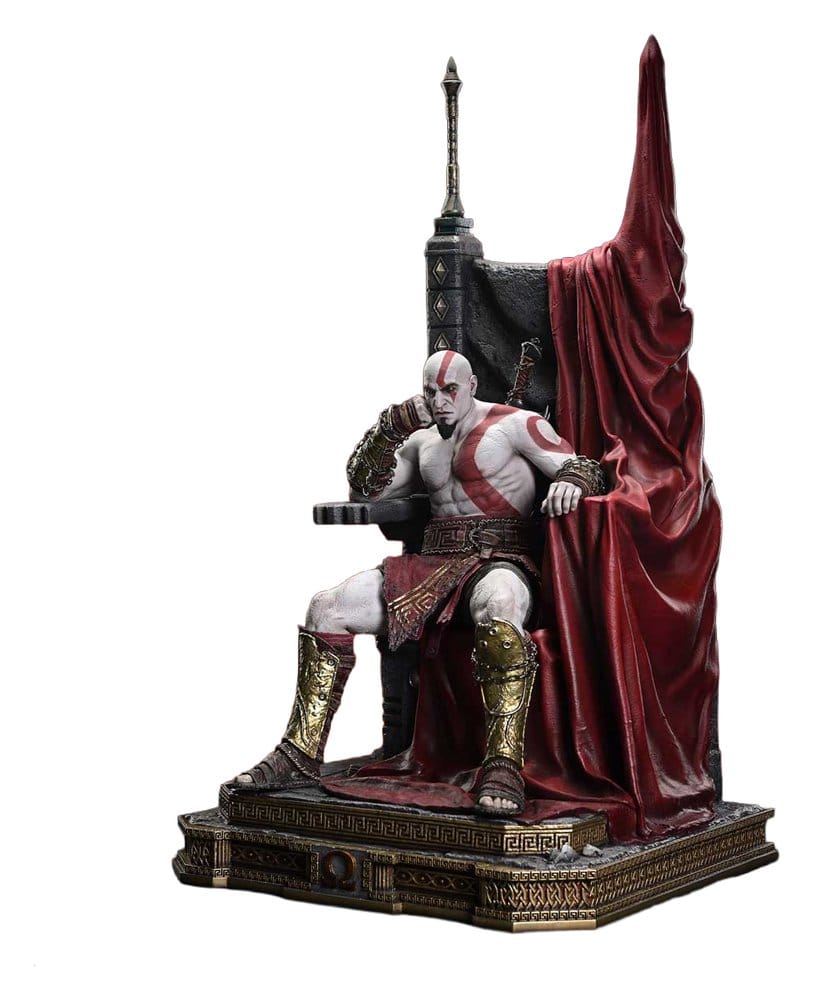Prime 1 Studio Throne Legacy God of War Series soška 1/3 Ragnarok Young Thyself Kratos 91 cm