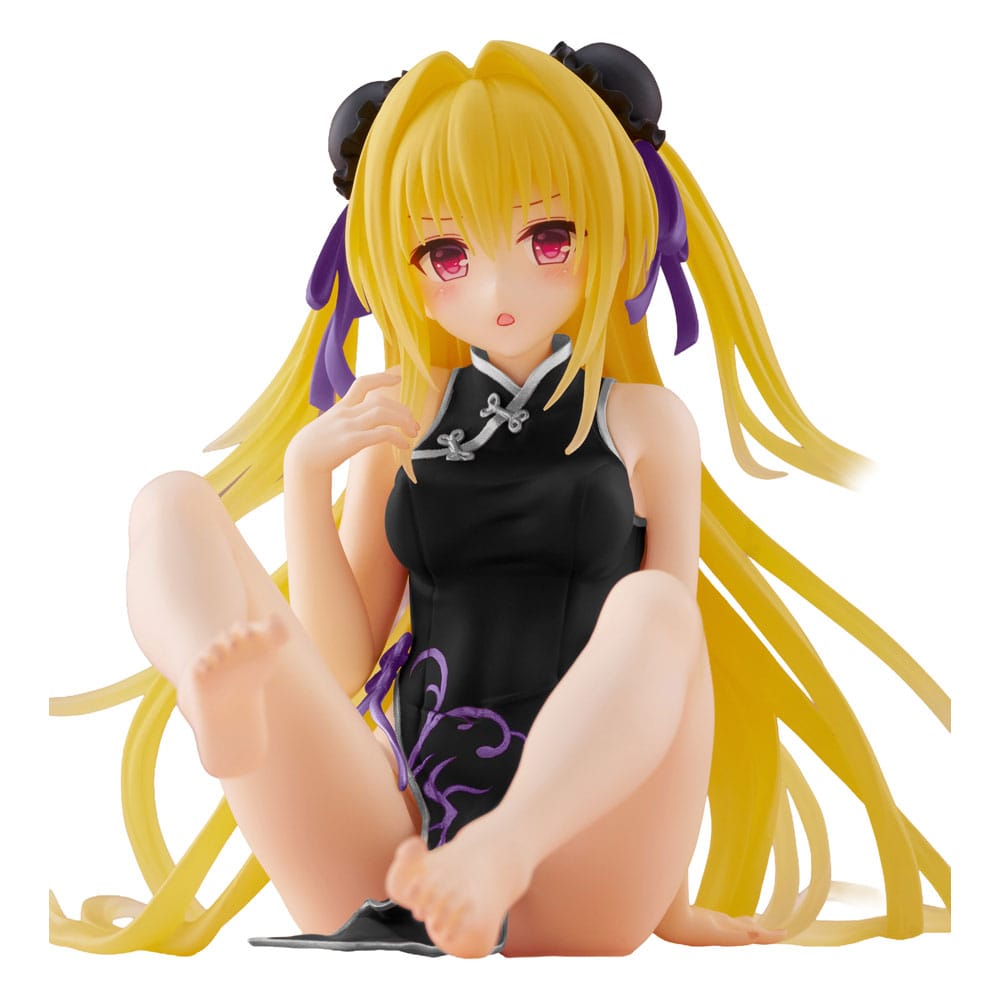Taito Prize To Love-Ru Darkness PVC soška Desktop Cute Figure Golden Darkness (China Dress Ver.) Renewal 13 cm